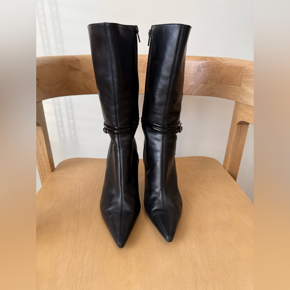 NWOT Nine West Black Leather Boots